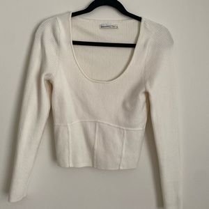 Abercrombie & Fitch - long sleeve cropped sweater